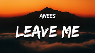 anees - leave me (Lyrics) &quot;i don&#39;t like the person that i am when i hurt you&quot;