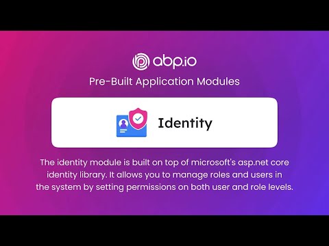 Abp Identity Module