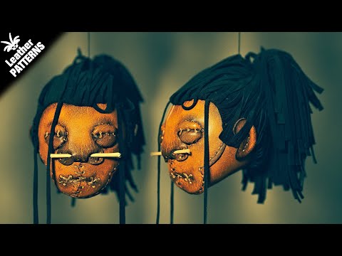 Shrunken head leather pattern tutorial