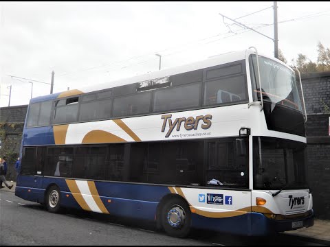 Absolute Beast! Tyrers Scania N230UD OmniCity LX59CMZ on Route 594 Leigh to Tyldesley