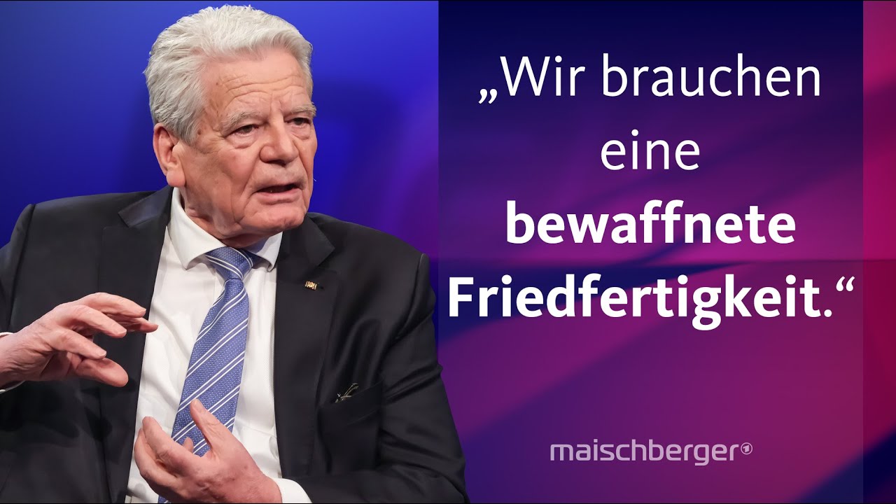 Joachim Gauck über Trump, Sicherheit und Angst als politischer Faktor | maischberger