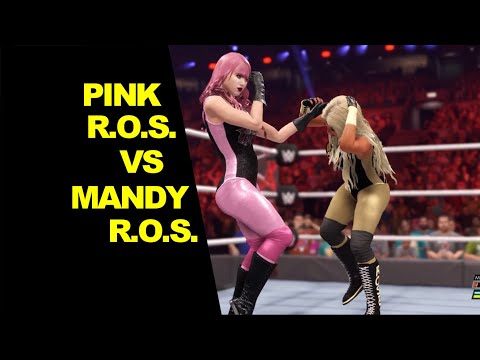 WWE 2K22 Pink R.O.S. vs Mandy R.O.S. - Super Match