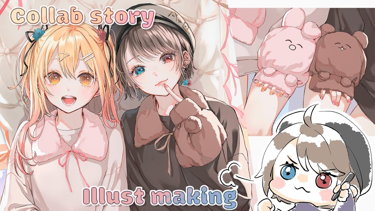 【P丸様。×青十紅】アパレルコラボ＆イラストメイキング【！？】