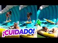 LA TABLA NO PERDONA Surfeó La Ola Pero La Bikini Le Jugó Una Mala Pasada Y Se Le Vio De Más