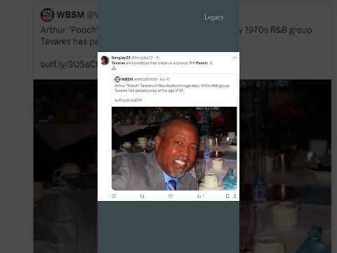 RIP Tavares singer Arthur “Pooch” Tavares (1943–2024) #rip #poochtavares