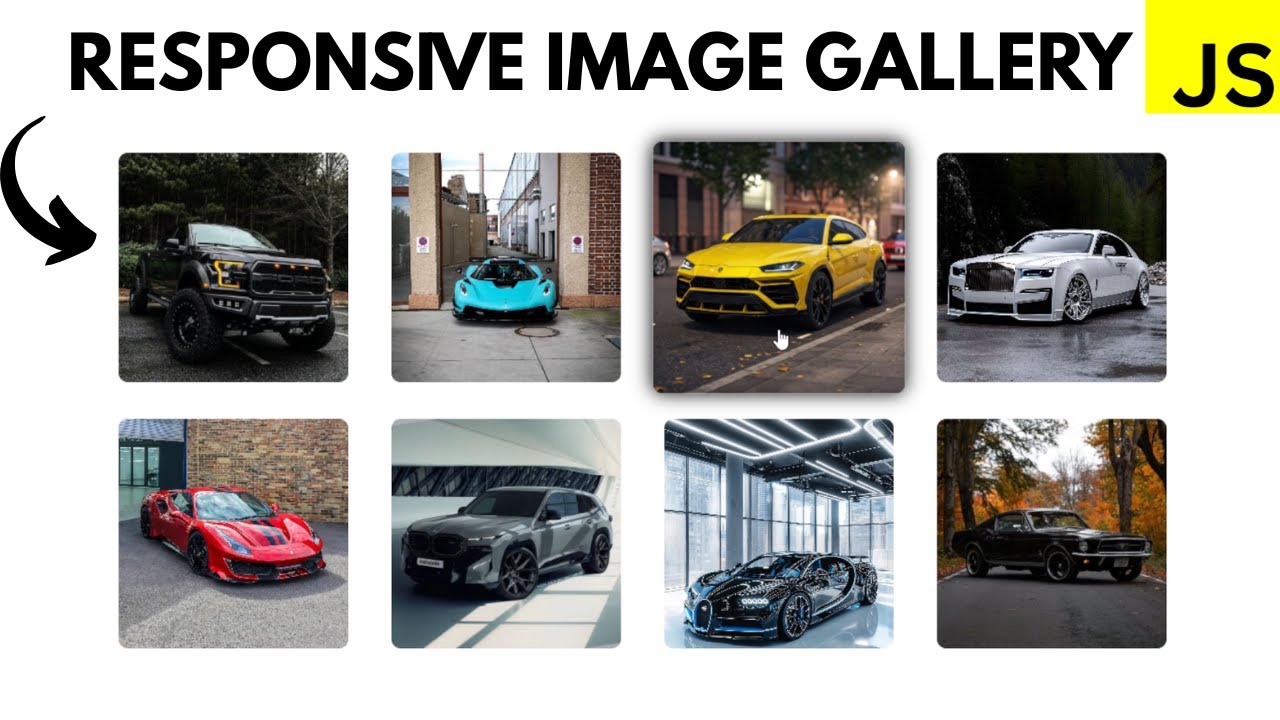 Responsive Image Gallery using HTML, CSS & JavaScript | Popup Image Preview Tutorial