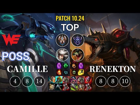 WE Poss Camille vs Renekton Top - KR Patch 10.24