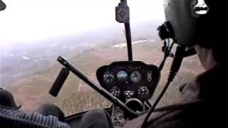 preview picture of video 'Helicopter warm up, takeoff and flight from Eatonville, WA 1-13-02'