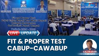 Sambut Pilkada 2024, DPW PAN Papua Tengah Gelar Fit and Proper Test untuk Bakal Cabup & Cawabup