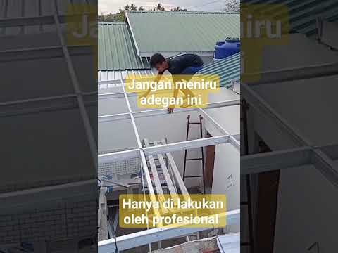 test  kekuatan rangka atap baja ringan #short#ceiling #dropceiling #bajaringan #kanopi #plafonpvc