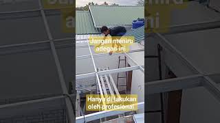 Download lagu test  kekuatan rangka atap baja ringan #short#ceiling #dropceiling #bajaringan #kanopi #plafonpvc mp3