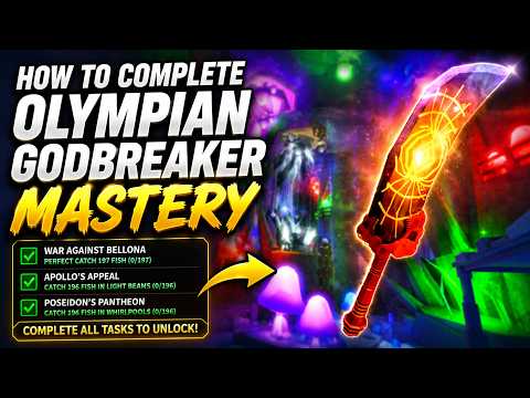 How to COMPLETE OLYMPIAN GODBREAKER MASTERY in FISCH Roblox