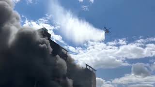 Fire destroys building at historic shoe factory in Czech Republic