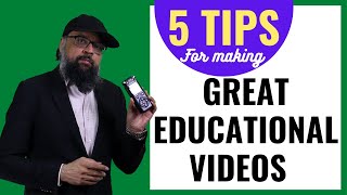 5 Tips for Making Great Educational Videos for Online Courses
