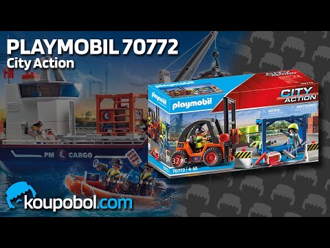 Vidéo PLAYMOBIL City Action 70772 : Chariot élévateur avec cargaison