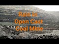 Rain In Open Cast Coal Mine