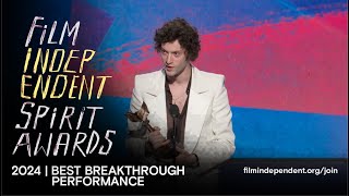 DOMINIC SESSA wins BEST BREAKTHROUGH PERFORMANCE at the 2024 Film Independent Spirit Awards