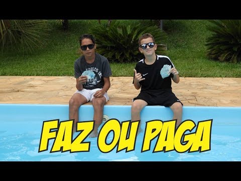 DESAFIO FAZ OU PAGA NA PISCINA (Aladdin vs Bolivia) (Crianças jogando Futebol)
