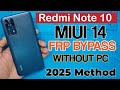 Redmi Note 10 Frp Bypass MIUI 14 Without Pc Unlock Google Account Without Pc 2025