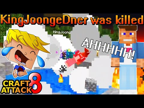DNER pranked! He exploded! Hilarious! - Minecraft Craft Attack 8 #108