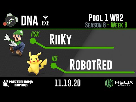 DNA.EXE S8:W8 - PSK | RiiKy (Luigi) Vs. RobotRed (Pikachu) - Pool 1 WR1