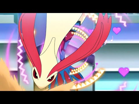Dracovish vs Milotic (SUB) - Ash vs Cynthia - Pokémon Journeys: The Series