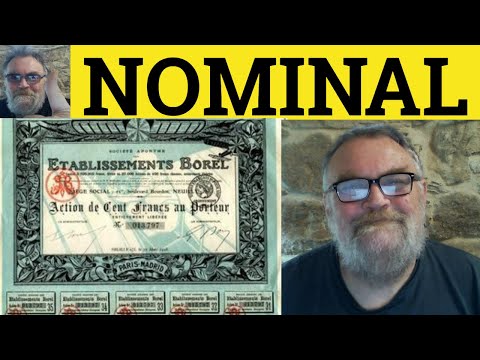 🔵 Nominal Meaning - Nominally Examples - Nominal Defined - Semi-Formal Vocabulary - Nominal