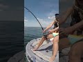 Girl is not Frightened by huge Sharks in unsinkable boat!!!