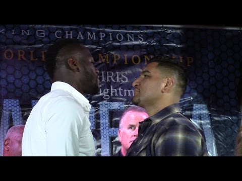 Deontay Wilder vs Chris Arreola Face Off. PBC on FOX 7/16