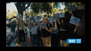 KXTV-SAC (ABC): Survivors Of The Altadena Fire In L.A. Rallied Outside The Governor's Mansion