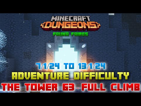 Unbeatable Strategy for Climbing The Tower 63 in Minecraft Dungeons