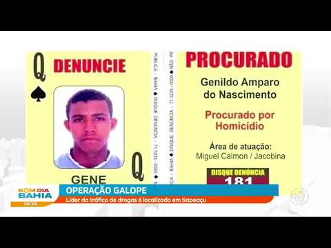 Operação Galope: líder do tráfico de drogas é localizado em Sapeaçu