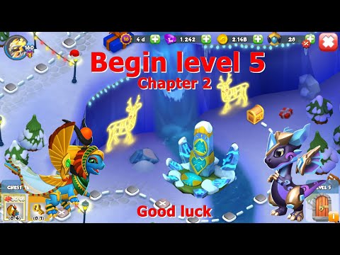 Begin level 5 Divine Party Frozen Hearts-Dragon Mania Legends | Winter Divine Fest Event | DML