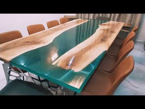 Epoxy Resin , Dining Table River concept... | JasperWood