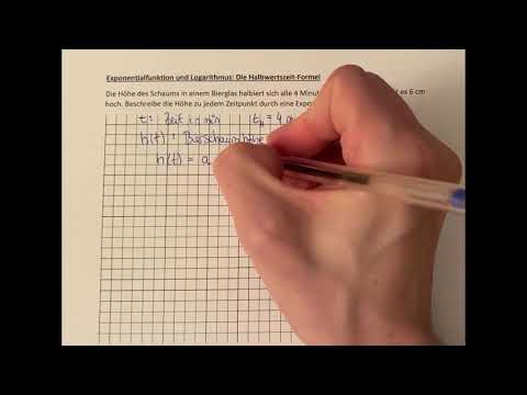 Halbwertszeitformel bei Exponentialfunktionen
