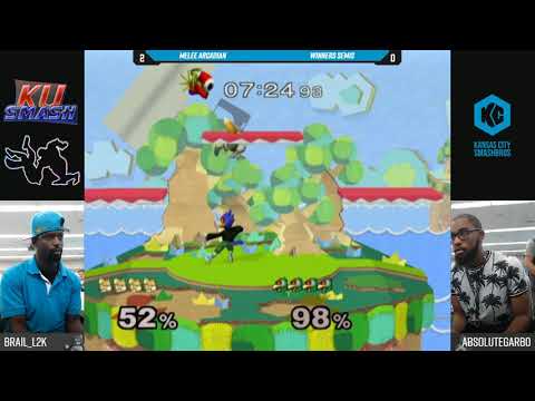 Jayhawk Arcadian 2018 SSBM - Brail_L2K (Falco) Vs. AbsoluteGarbage (Falco) - Winners Semis