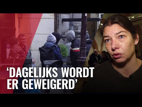 Queues of homeless people: shelters can no longer cope with the numbers