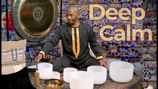 These Frequencies Will Reset You | 30-Minute Sound Bath | Crystal Bowls + Gong