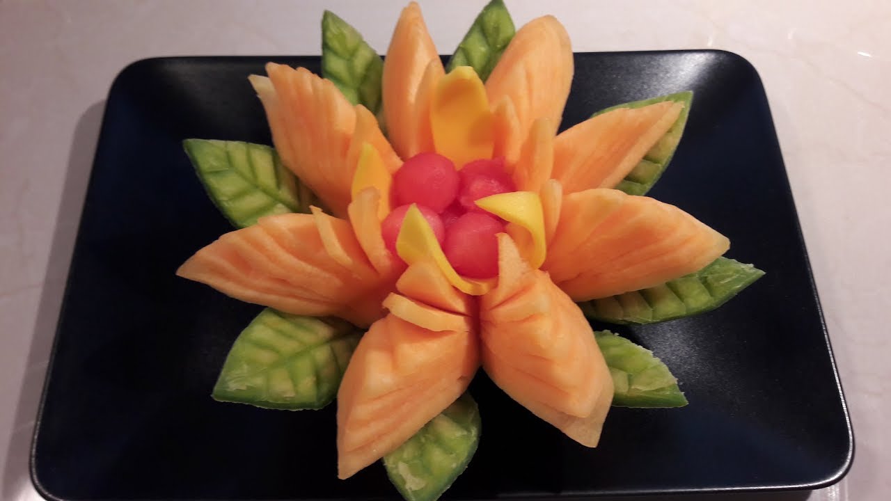 Como hacer una flor de melon