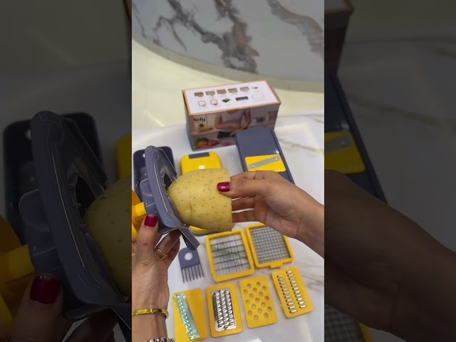 قطّاعة خضروات وفواكه متعددة الاستخدامات 13 في 1 من...