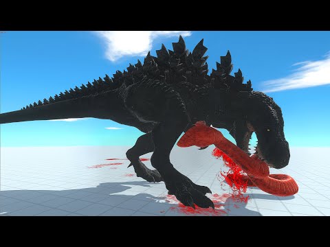 GODZILLA vs ALL UNIT (Reptiles) - New Update Animal Revolt Battle Simulator