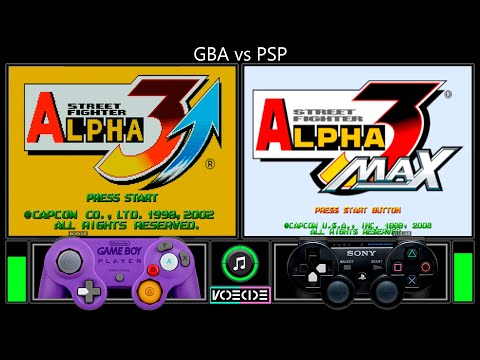 Street Fighter Alpha 3 (GBA vs PSP) Gameplay Comparison