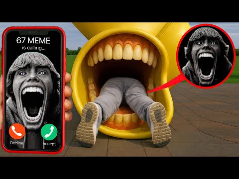 67 MEME vs SLIDE EATER | 67 MEME IS CALLING ME AT 3AM | SLIDE EATER EATS 67 MEME in real life