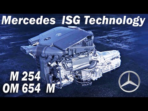 Mercedes M 254 gasoline engine & OM 654 M diesel engine with 48-volt technology and ISG/mild hybrid/