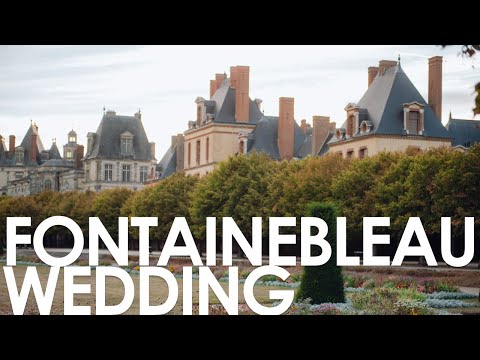 Wedding in Fontainebleau palace in Paris, France