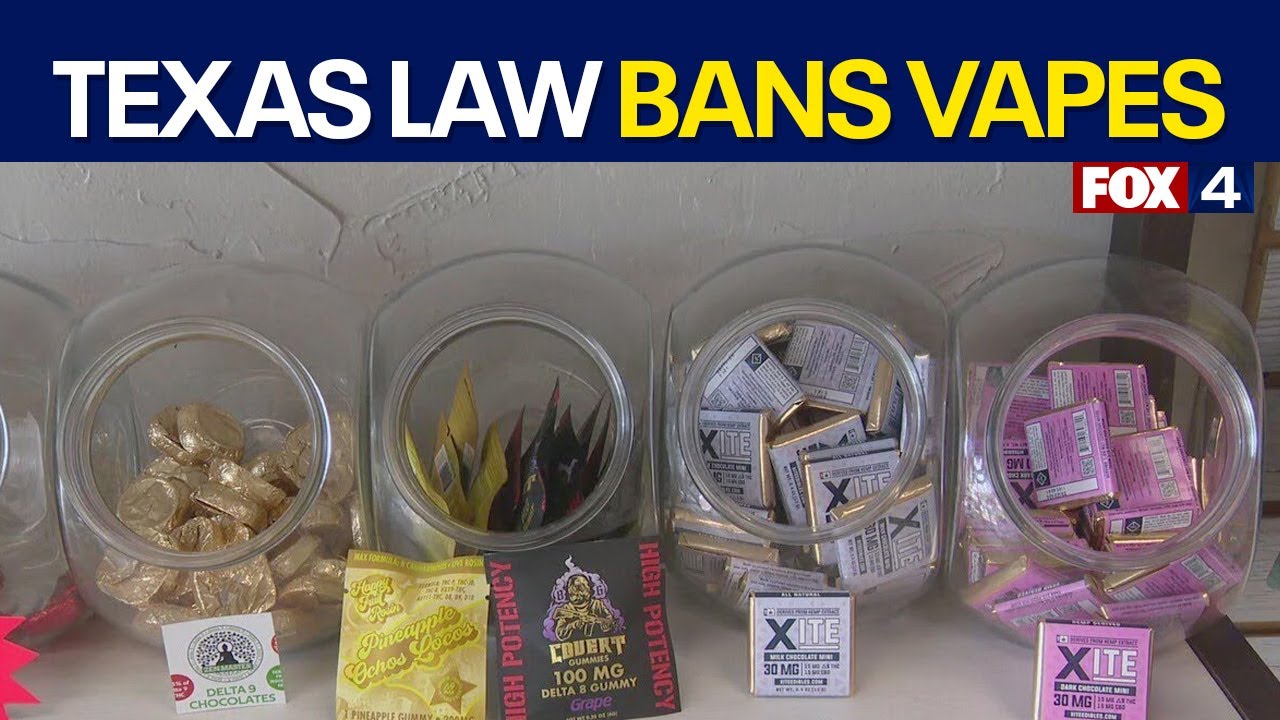 Texas law bans disposable vapes and THC-infused vapes.