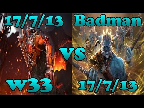 w33 (Lifestealer) vs Badman (Phantom Lancer) Highlights