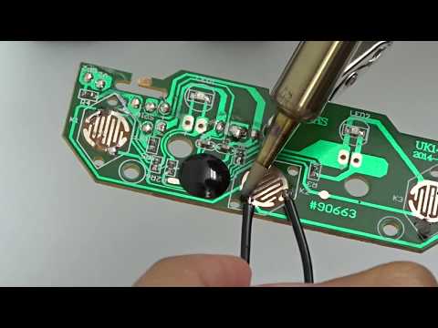 Part of a video titled How to Solder a Wire to a Circuit Board - YouTube