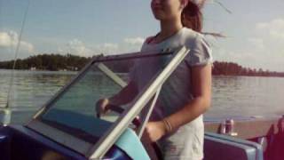 preview picture of video 'Kayle Driving boat'