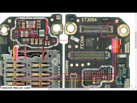 VIVO X70 PRO V2134A LCD Light LCD Black No Grapice Problem Ways Hardware Solution #borneoschematic #